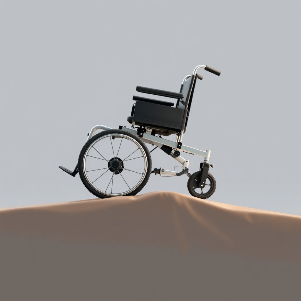 Nahaufnahme der Vorderradfederung des Bort Mobil Vital