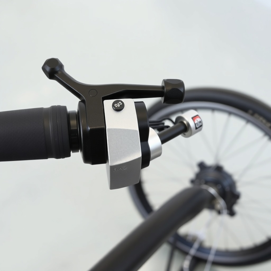 Close-up photo of the Raz Design Jet 4 dual brake system