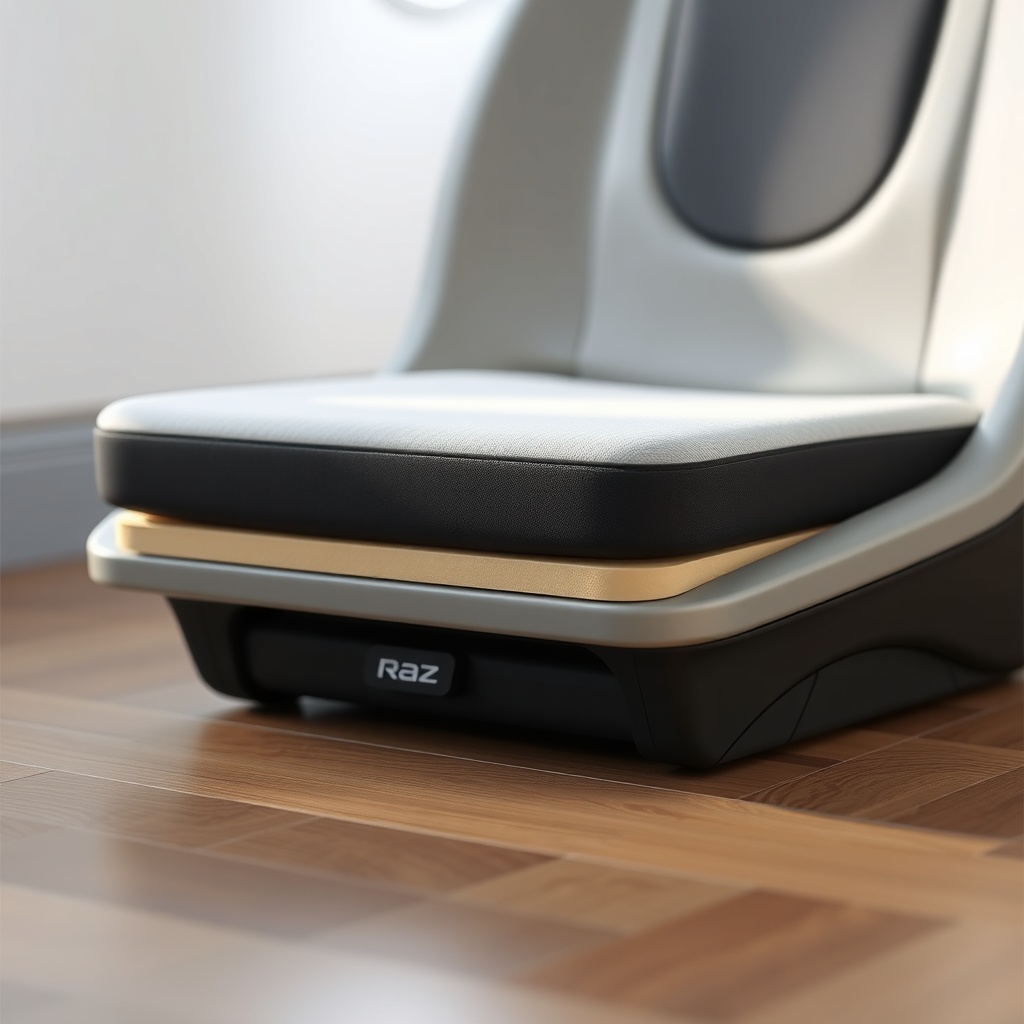 <clean photorealistic photo of a Raz Design Jet 4 with focus on the seat cushion